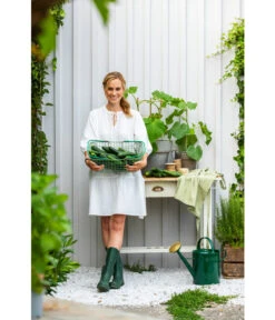 Zink-Gießkanne, 9 L, Grün -Günstig Gartenbedarf 1241272 WE MO 002 BlechgiesskanneFuerDenGartenBlechgiesskanneGruen9L