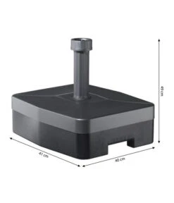 Beo Kunststoff Schirmständer Mit Rollen, 30 Liter, Ca. B41/H40/T49 Cm -Günstig Gartenbedarf 1412493 WE BG 001 SchirmstKsAnthrZumFuellenN