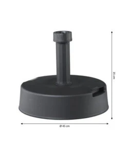 Beo Beton Schirmständer, 30 Kg -Günstig Gartenbedarf 1412618 WE BG 001 Schirmst30kgBetonAnthrazitN