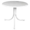 MFG Freizeitmöbel Boulevard-Klapptisch Sevelit, Weiß, Ø85/H70 Cm -Günstig Gartenbedarf 1741818 WE FS 001 MFGBoulevardKlapptischSevelit