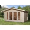 Weka Weekendhaus 137 Gr. 2, Ca. B460/H265/T454 Cm -Günstig Gartenbedarf 1811082 BildFS 001 BBH45mmTegernsee1V60Gr2