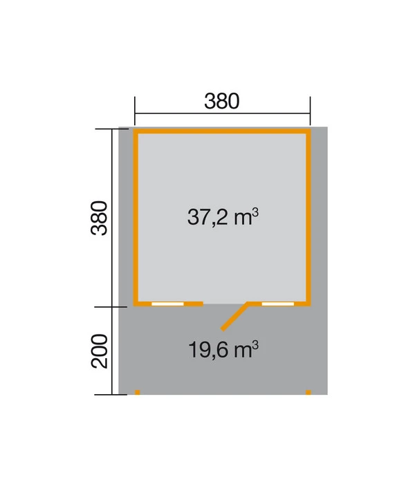 Weekendhaus 138 Gr. 2, Ca. B450/H299/T594 Cm 4 Weekendhaus 138 Gr. 2, Ca. B450/H299/T594 Cm - Image 2