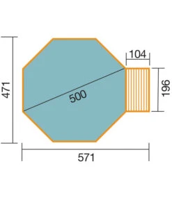 Weka Massivholzpool-Set 593 B Gr. 2 -Günstig Gartenbedarf 1821511 WE DE 001 MH SchwimmbadKorsika2