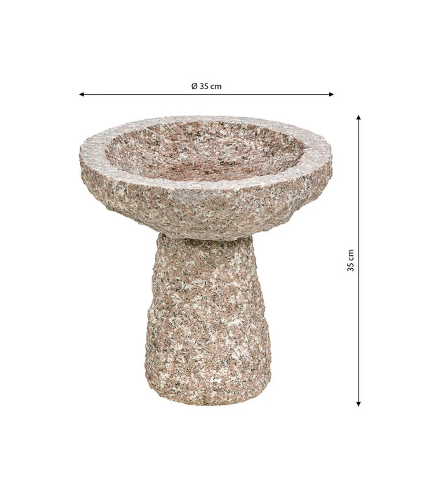 Dehner Granit-Vogeltränke Für Den Garten, Ø 35 Cm 4 Dehner Granit-Vogeltränke Für Den Garten, Ø 35 Cm - Image 2