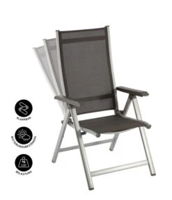 MWH Klappsessel Elements -Günstig Gartenbedarf 1895457 WE IG 001 ELEMENTSKLAPPSSILBER