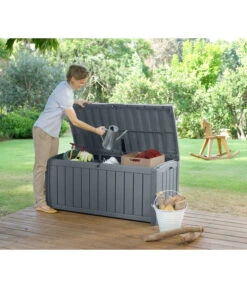 Keter Aufbewahrungsbox Glenwood, 390 Liter, Ca. B128/H61/T65 Cm -Günstig Gartenbedarf 2190270 WE MO 003 KeterAufbewahrungsbox