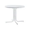 Sieger Klapptisch Boulevard Mecalit-Pro, Ø86/H72 Cm -Günstig Gartenbedarf 2544740 WE FS 001 KlapptischD86Marmorweiss