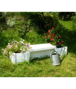 KHW Kunststoff-Gartenbank Berlin -Günstig Gartenbedarf 2547339 WE MO 002 BankBerlinweiss