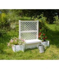 KHW Kunststoff-Gartenbank Kopenhagen -Günstig Gartenbedarf 2547511 WE MO 004 BankKopenhagenweiss