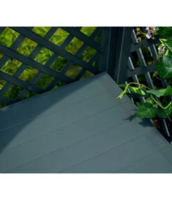 KHW Kunststoff-Gartenbank Mit Rosenbogen Amsterdam, Ca. B174/H207/T49 Cm -Günstig Gartenbedarf 2548717 WE DE 006 BankAmsterdammanthrazit