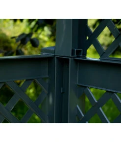 KHW Kunststoff-Gartenbank Mit Rosenbogen Amsterdam, Ca. B174/H207/T49 Cm -Günstig Gartenbedarf 2548717 WE DE 008 BankAmsterdammanthrazit