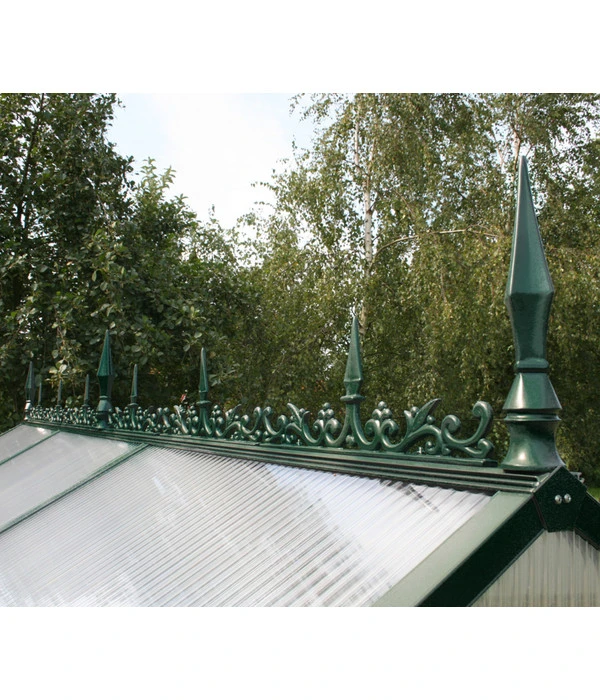 KGT Dachfirstverzierung Für Gewächshaus Rose II 3 KGT Dachfirstverzierung Für Gewächshaus Rose II