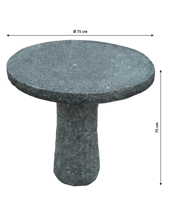 Dehner Granit-Tisch, Rund, Ca. Ø75/H75 Cm 6 Dehner Granit-Tisch, Rund, Ca. Ø75/H75 Cm - Image 4