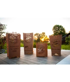 Ferrum FCB Feuerkorb Mia San Mia, Eckig, Rost, Ca. B40/H70/T40 Cm -Günstig Gartenbedarf 3161965 3161981 3162005 3162047 WE MO 004 FeuerkorbFeuerstelleFanFCBayernFCB