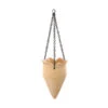 Dehner Terrakotta-Ampel Tivoli, Konisch, Beige, Ca. Ø18/H28 Cm -Günstig Gartenbedarf 3311610 WE FS 001 TerrakottaHaengeampel18cm