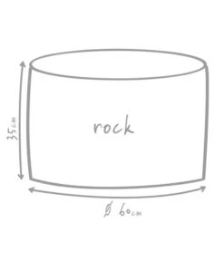 Outbag Outdoor-Sitzsack Rock Skin -Günstig Gartenbedarf 3453693 WE DE 002 GlobalBeddingRockDeluxeSkinKiesel