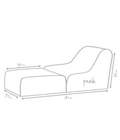 Outbag Outdoor-Sitzsack Peak Plus -Günstig Gartenbedarf 3470630 WE DE 002 PeakPlusRed