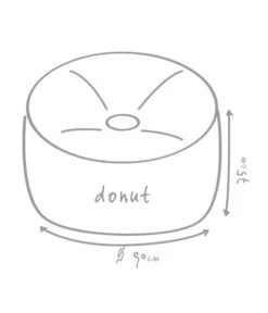 Outbag Outdoor-Sitzsack Donut Plus -Günstig Gartenbedarf 3472917 WE DE 002 DonutPlusAnthrazit