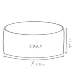 Outbag Outdoor-Sitzsack Cake Fabric -Günstig Gartenbedarf 3491230 WE DE 002 CakePlusMud