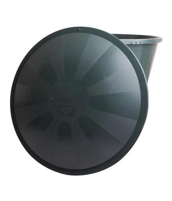 Kunststoff-Regentonne Mit Deckel, Rund, Dunkelgrün 6 Kunststoff-Regentonne Mit Deckel, Rund, Dunkelgrün - Image 4