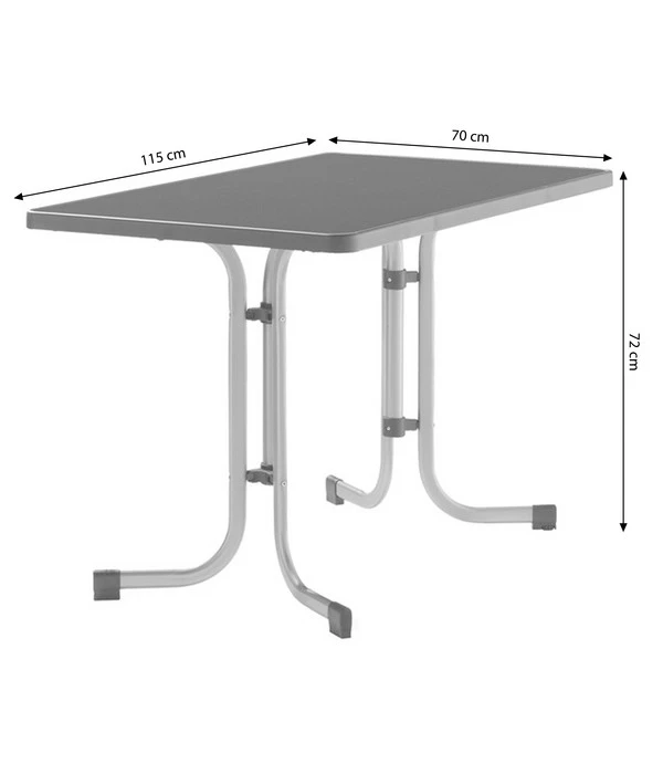 Sieger Boulevard-Klapptisch Mecalit®-PRO, Ca. B115/H72/T70 Cm 7 Sieger Boulevard-Klapptisch Mecalit®-PRO, Ca. B115/H72/T70 Cm - Image 5