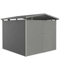 Biohort Metallgerätehaus Panorama® P4, Quarzgrau