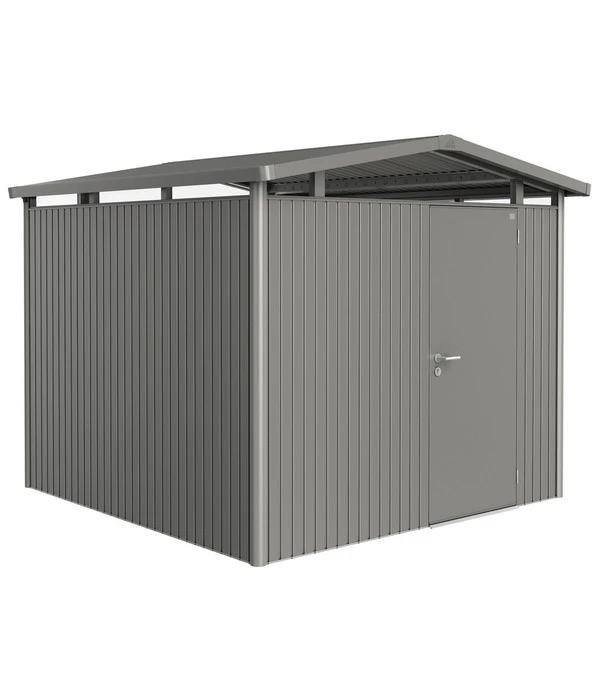 Biohort Metallgerätehaus Panorama® P4, Quarzgrau 3 Biohort Metallgerätehaus Panorama® P4, Quarzgrau