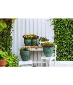 Dehner Keramik-Topf Jade, Rund -Günstig Gartenbedarf 4057220 4057246 4057261 WE MO 002 DehnerKeramikTopfJade