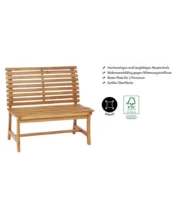 Dehner Akazienbank Paisley, 2-Sitzer -Günstig Gartenbedarf 4069167 WE IG 001 AkazienbankPaisley