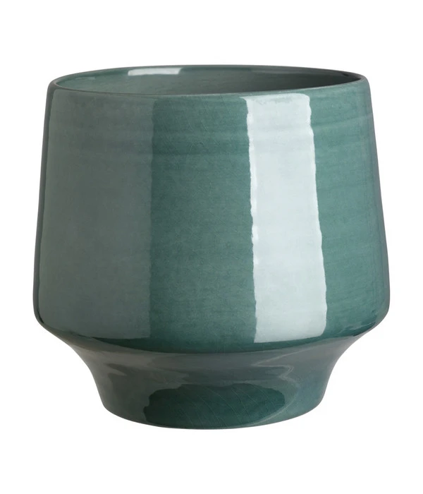 Dehner Keramik-Übertopf Elsa, Bauchig, Türkis 3 Dehner Keramik-Übertopf Elsa, Bauchig, Türkis