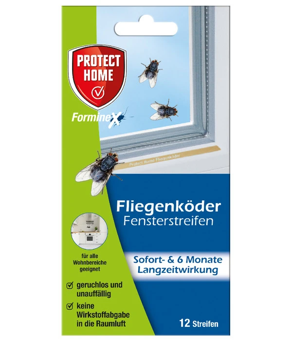 PROTECT HOME Forminex Fliegenköder Fensterstreifen, 12er-Set 3 PROTECT HOME Forminex Fliegenköder Fensterstreifen, 12er-Set