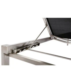 Best Rollliege Marbella, Edelstahl, Schwarz, Ca. B67/H33/T200 Cm -Günstig Gartenbedarf 4109609 WE DE 001 BestRollliegeMarbellaEdelstahlSchwarz