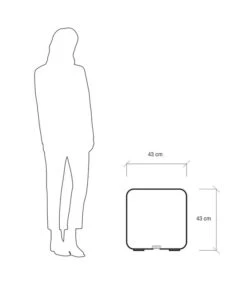 Kunststoff-Würfel Bo Fluoreszierend, Ca. B43/H43/T43 Cm -Günstig Gartenbedarf 4177804 WE DE 004 WuerfelBo43x43x43cmFLUORESZIERENDHELLBLAU