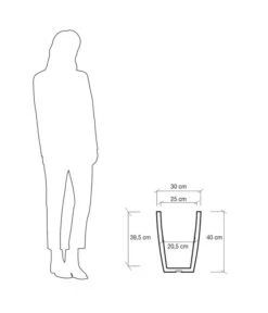 Farmet Kunststoff-Topf-Set Hydra, Konisch, Grau, 2-teilig 12 Farmet Kunststoff-Topf-Set Hydra, Konisch, Grau, 2-teilig -Günstig Gartenbedarf 4183133 WE DE 004 HYDRARunderPflanzkuebelDurchmesser30cm40cmhochSTEINBEIGE