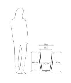 Farmet Kunststoff-Topf-Set Hydra, Konisch, Grau, 2-teilig 13 Farmet Kunststoff-Topf-Set Hydra, Konisch, Grau, 2-teilig -Günstig Gartenbedarf 4183620 WE DE 004 HYDRARunderPflanzkuebelDurchmesser36cm50cmhochSTEINBEIGE