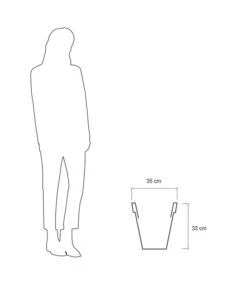 Farmet Kunststoff-Pflanzkübel Pegasus -Günstig Gartenbedarf 4185336 WE DE 004 PEGASUSKonischerPflanzkuebelDurchmesser40cm37cmhochLILA