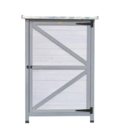 Habau Gartenschrank Flachdach -Günstig Gartenbedarf 4192829 WE FS 003 HabauGartenschrankFlachdach