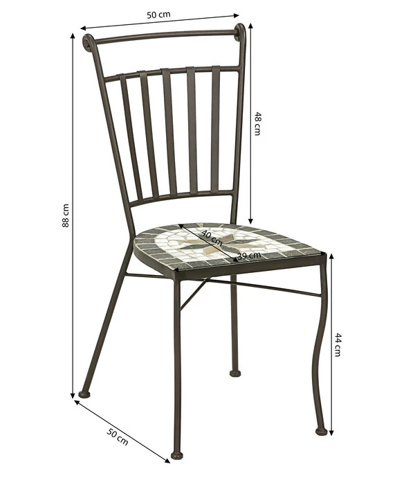 Dehner Mosaikstuhl Diana 8 Dehner Mosaikstuhl Diana - Image 6