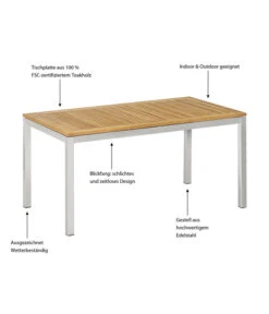 Dehner Gartentisch Toulouse, Ca. B152/H75/T90 Cm 18 Dehner Gartentisch Toulouse, Ca. B152/H75/T90 Cm -Günstig Gartenbedarf 4210613 WE IG 001 TischToulouse