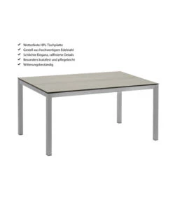 Dehner Premium Esstisch Nantes, Ca. B152/H75/T90 Cm -Günstig Gartenbedarf 4218210 WE IG 001 DehnerPremiumEsstischNantes