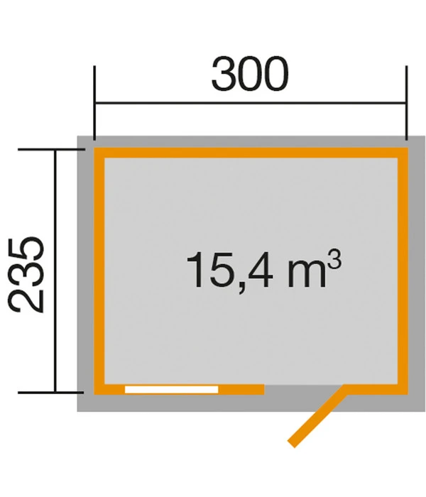 Weka Gartenhaus 123 Gr. 4, Ca. B380/H253/T274 Cm 4 Weka Gartenhaus 123 Gr. 4, Ca. B380/H253/T274 Cm - Image 2