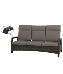 Siena Garden Bank Corido, 103 X 206 X 87 Cm -Günstig Gartenbedarf 4330429 WE DE 016 Sofacorido3ercharcoal