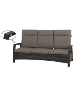 Siena Garden Bank Corido, 103 X 206 X 87 Cm -Günstig Gartenbedarf 4330429 WE DE 017 Sofacorido3ercharcoal