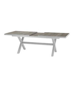 Siena Garden Ausziehtisch Sincro, Hellgrau, Ca. B200-260/H77/T100 Cm -Günstig Gartenbedarf 4331245 WE DE 008 Ausziehtischsincroweiss