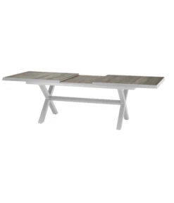 Siena Garden Ausziehtisch Sincro, Hellgrau, Ca. B200-260/H77/T100 Cm -Günstig Gartenbedarf 4331245 WE DE 009 Ausziehtischsincroweiss