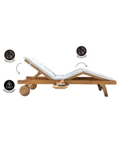 Dehner Rollliege Ravenna, Ca. B70/H89/T200 Cm -Günstig Gartenbedarf 4407086 WE FS 003 RollliegeRavenna