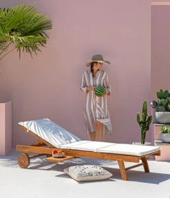 Dehner Rollliege Ravenna, Ca. B70/H89/T200 Cm -Günstig Gartenbedarf 4407086 WE MO 001 RollliegeRavennaNEU