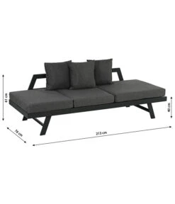 Dehner Funktionsliege Seattle -Günstig Gartenbedarf 4407318 WE BG 001 BankLiegeSeattleNeu