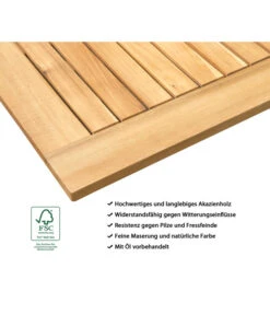 Dehner Tablett-Tisch Macao, Ca. B90/H38/T50 Cm -Günstig Gartenbedarf 4423570 WE IG 001 BeistelltischMacao 2