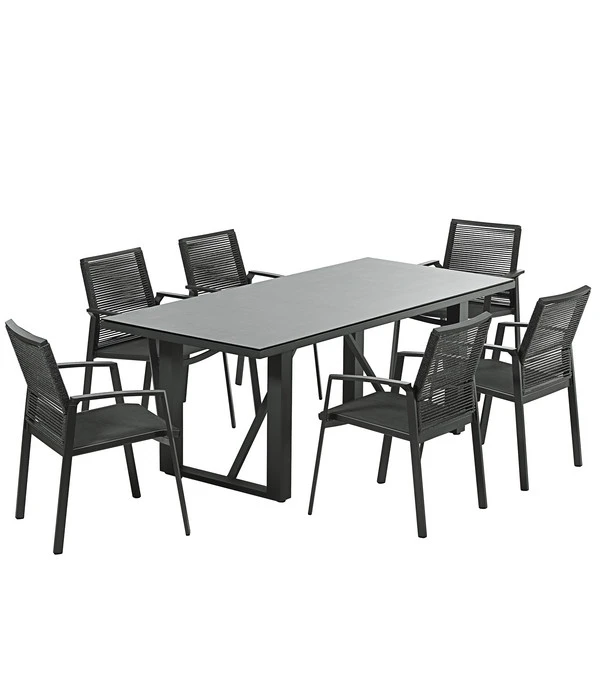 Dehner Alutisch Monaco, Ca. B200/H73/T90 Cm 4 Dehner Alutisch Monaco, Ca. B200/H73/T90 Cm - Image 2